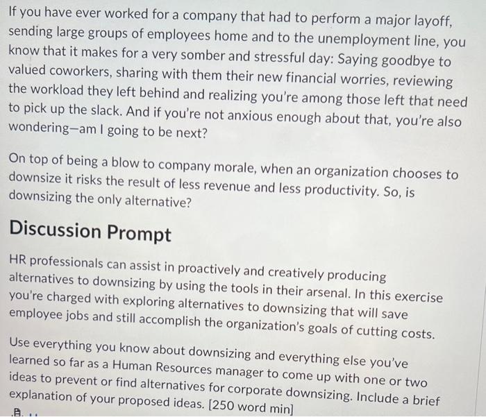 If you have ever worked for a company that had to