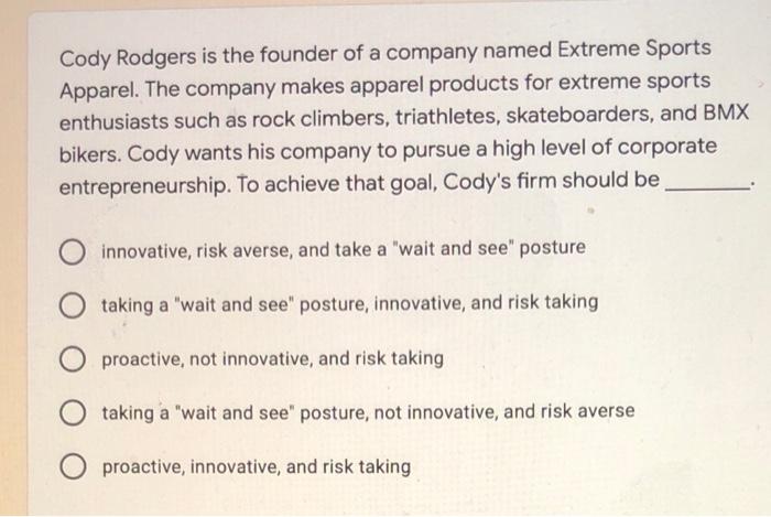 Cody Rodgers is the founder of a company named