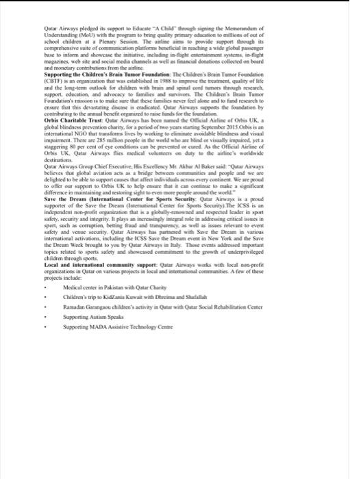 The Case Study Sustainability of Operations in