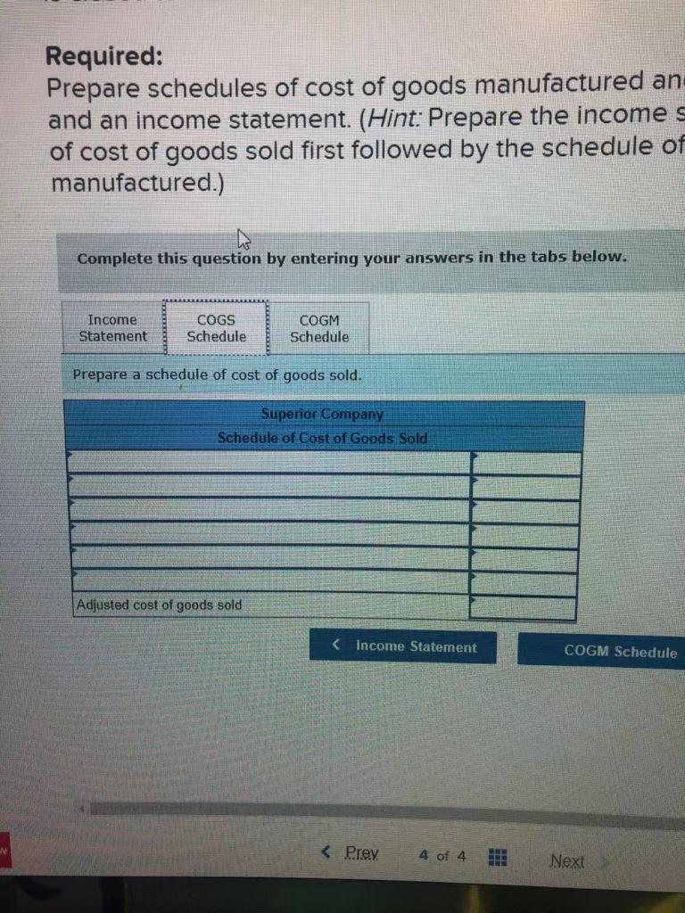 Check my w N Superior Company provided the