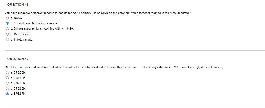 There are three problems: parts 39 to 47 . Read