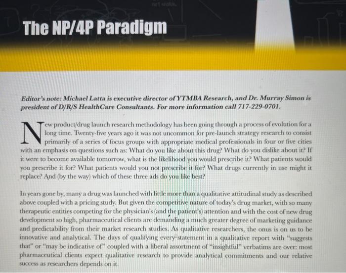 Please Read And Summarize Thank You!! Editor's