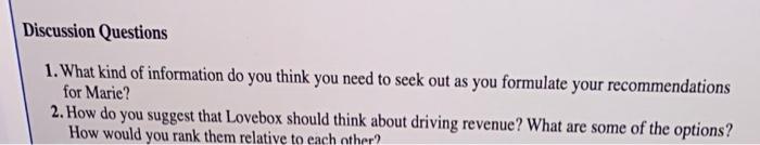 read the case and answed 2 question that is on