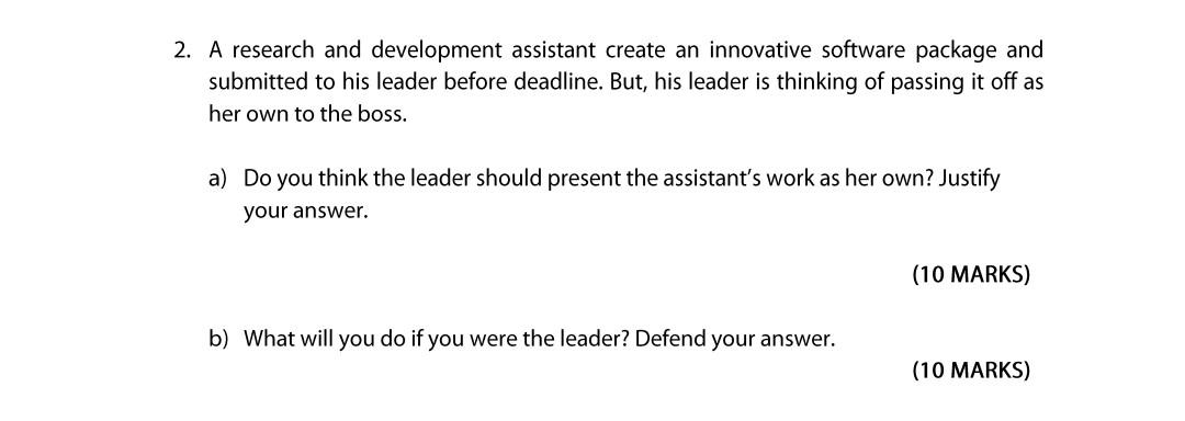 Very briefly please 2. A research and development