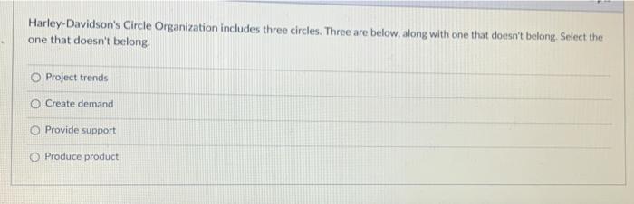 Harley-Davidson's Circle Organization includes