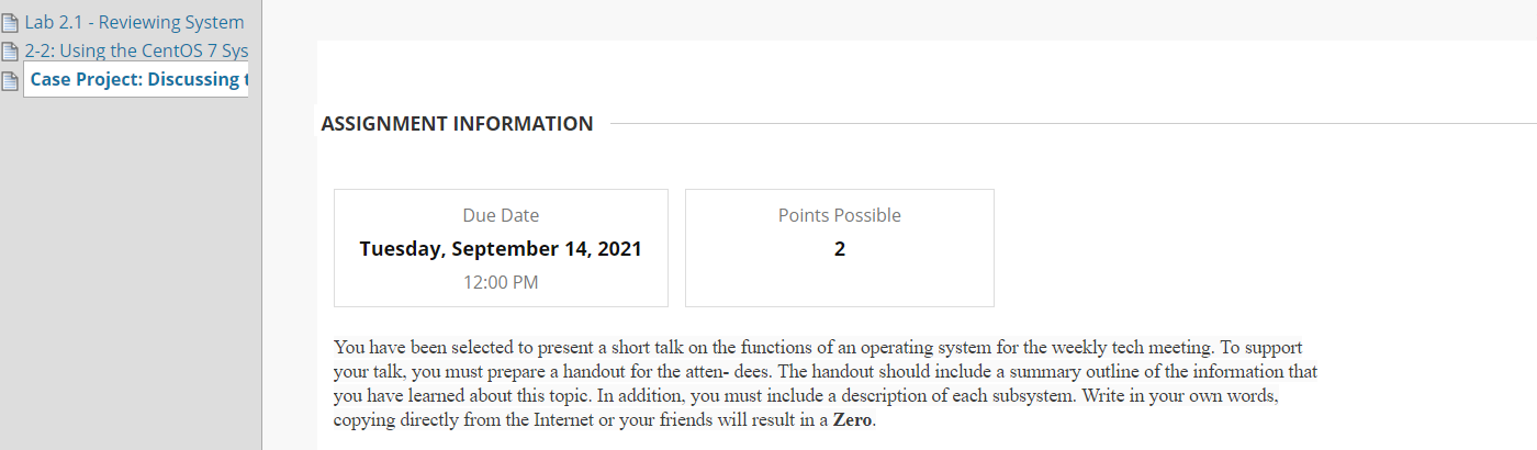please write little bit about subsystem ( memory,