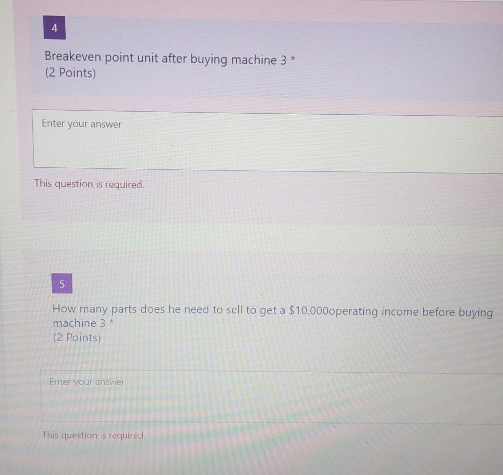 Section ABC Company has two machines, each