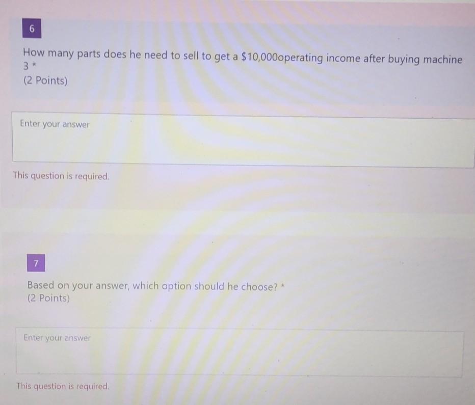 Section ABC Company has two machines, each