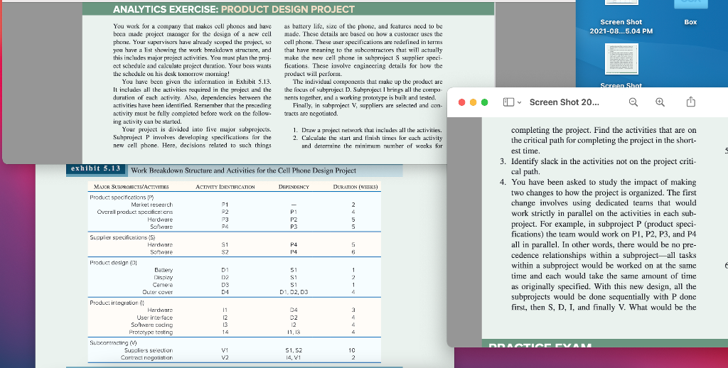 Please answer questions 1-4 using exhibit 5.13,