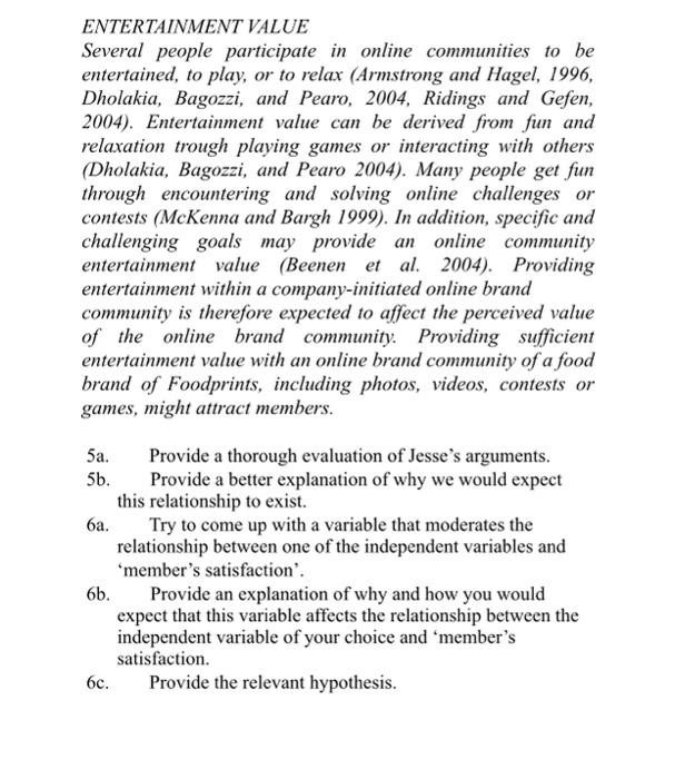 CASE CHAPTERS 4 and 5: THEORETICAL FRAMEWORK AND