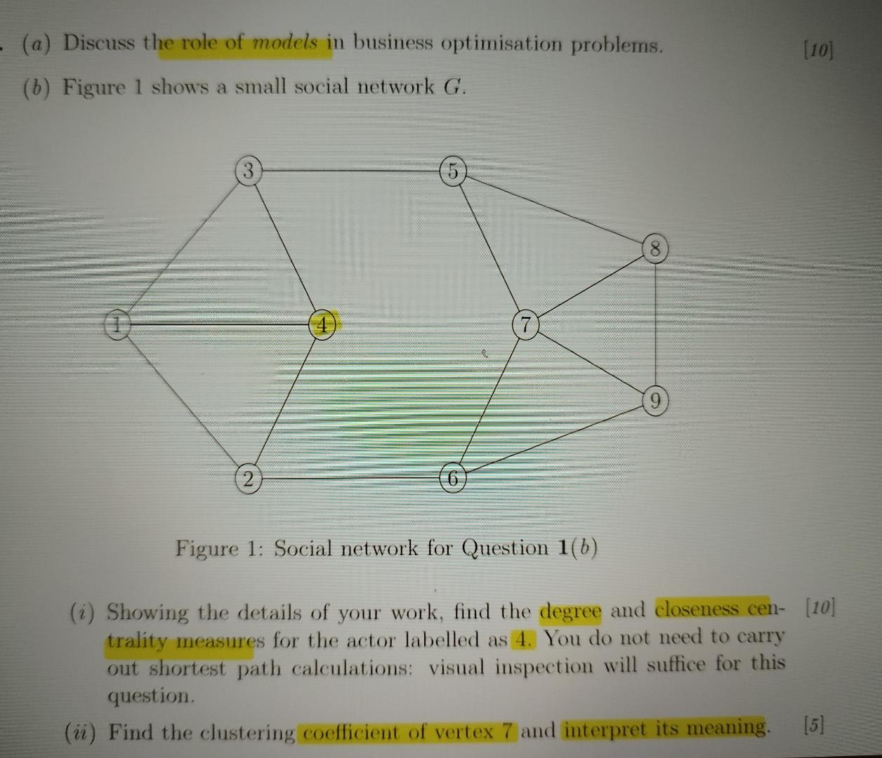 (a) Discuss the role of models in business