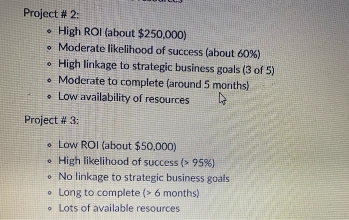 Q1 (10 points): Given the following information,