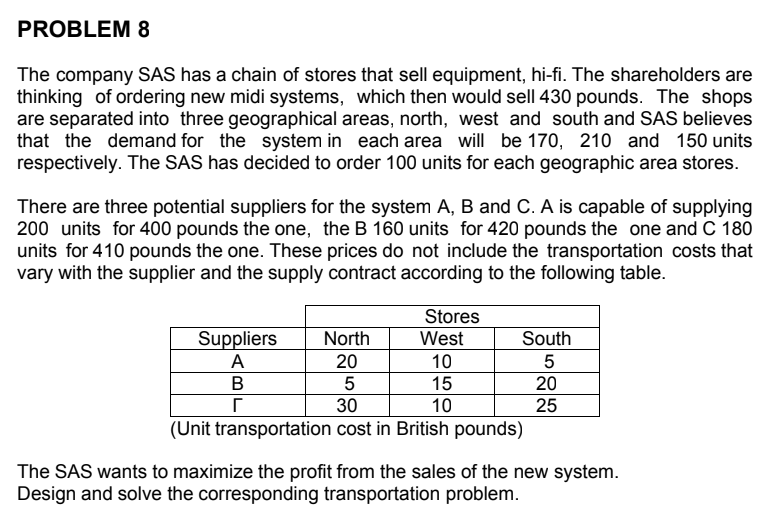 Solve this question using: a) leastcost method b)