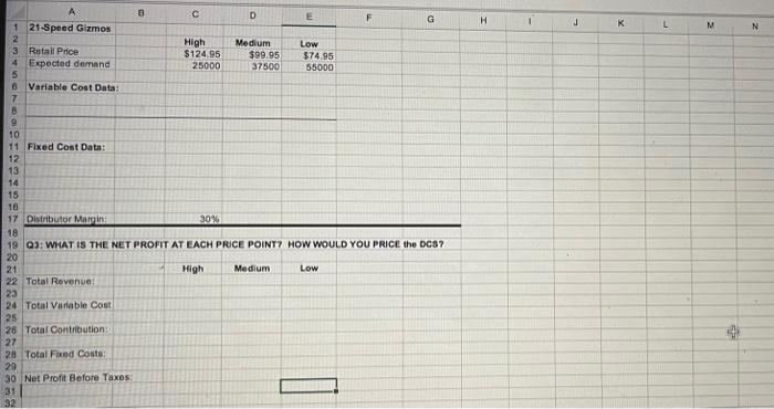solve using the case study A26 x fx B D E F G H K