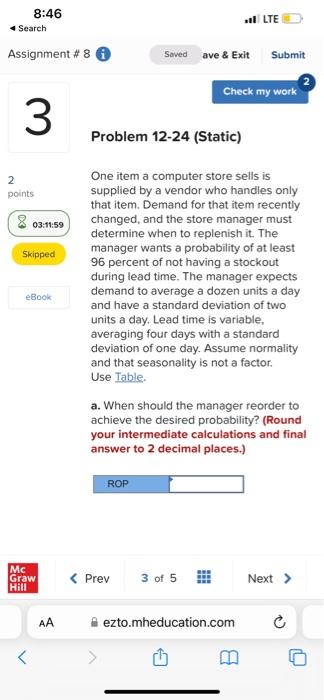 One item a computer store sells is supplied by a
