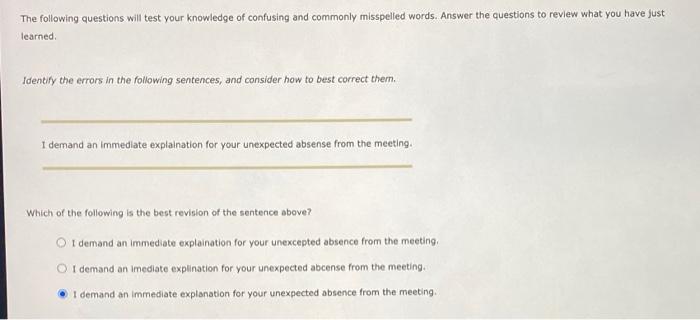 The following questions will test your knowledge