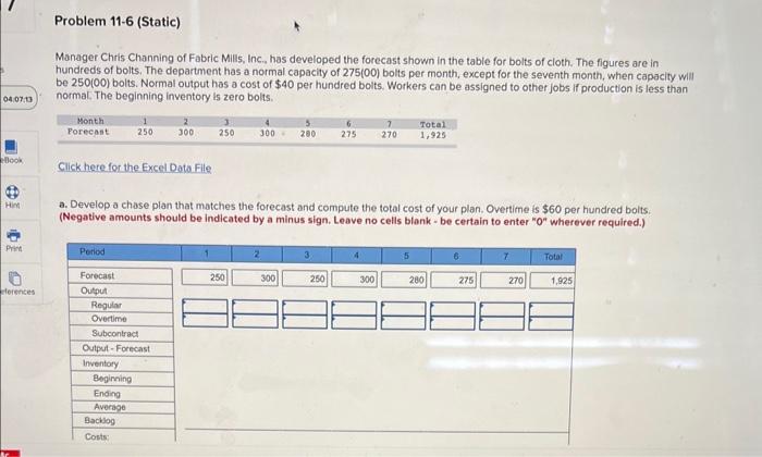 Manager Chris Channing of Fabric Milis, Inc., has