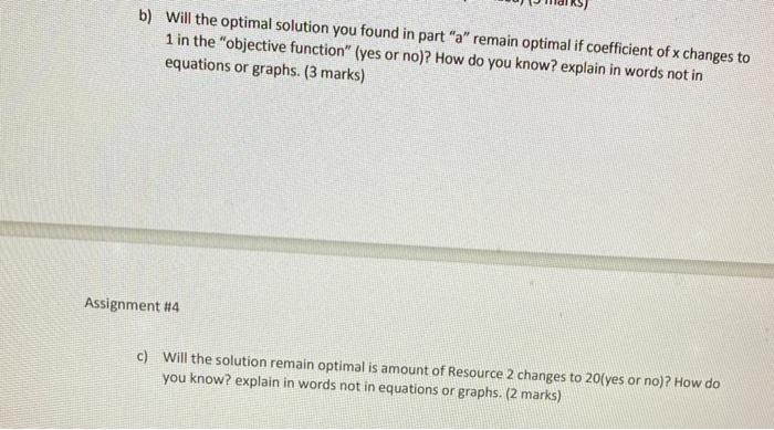 - RJ 4) Consider the following linear programing