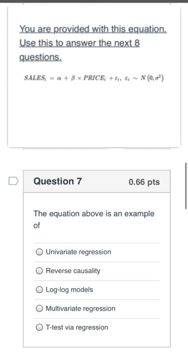 You are provided with this equation. Use this to