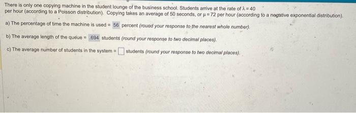 There is only one copying machine in the student