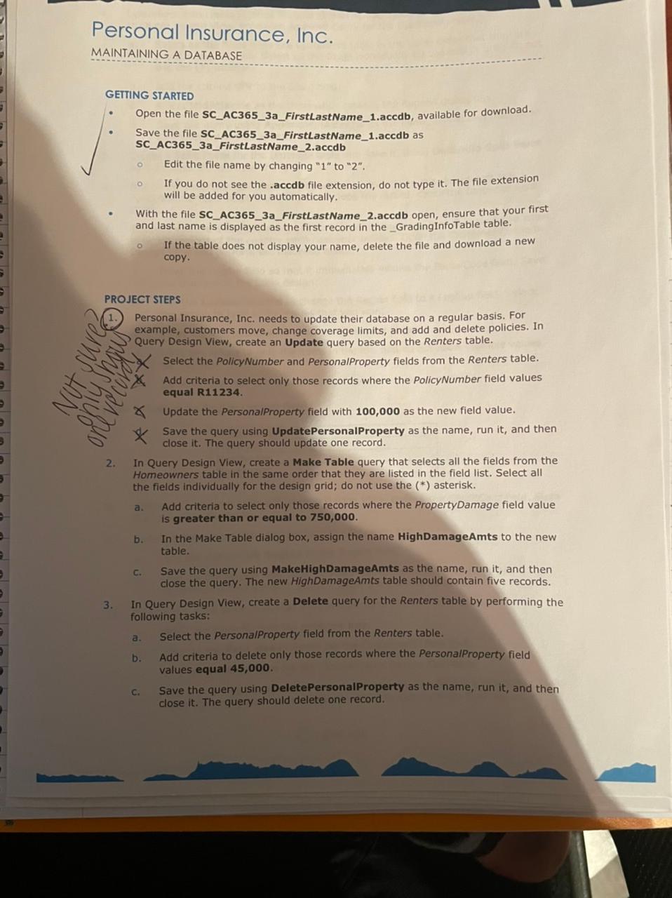 GEITING STARTED - Open the file