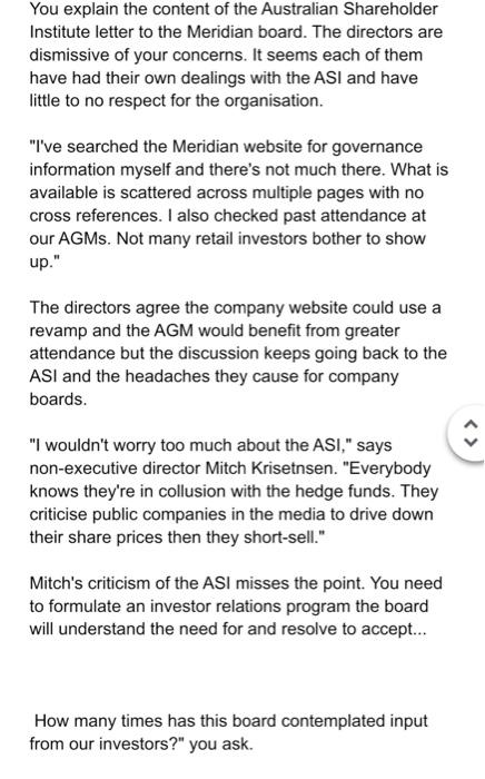 READ THE CASE study and answer base on the Ethics