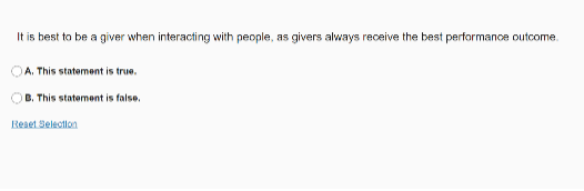 It is best to be a giver when interacting with