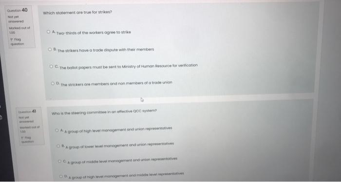 PLEASE ANSWER ALL JUST OPTIONS 40 Not yet red