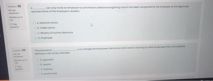 PLEASE ANSWER ALL JUST OPTIONS 40 Not yet red