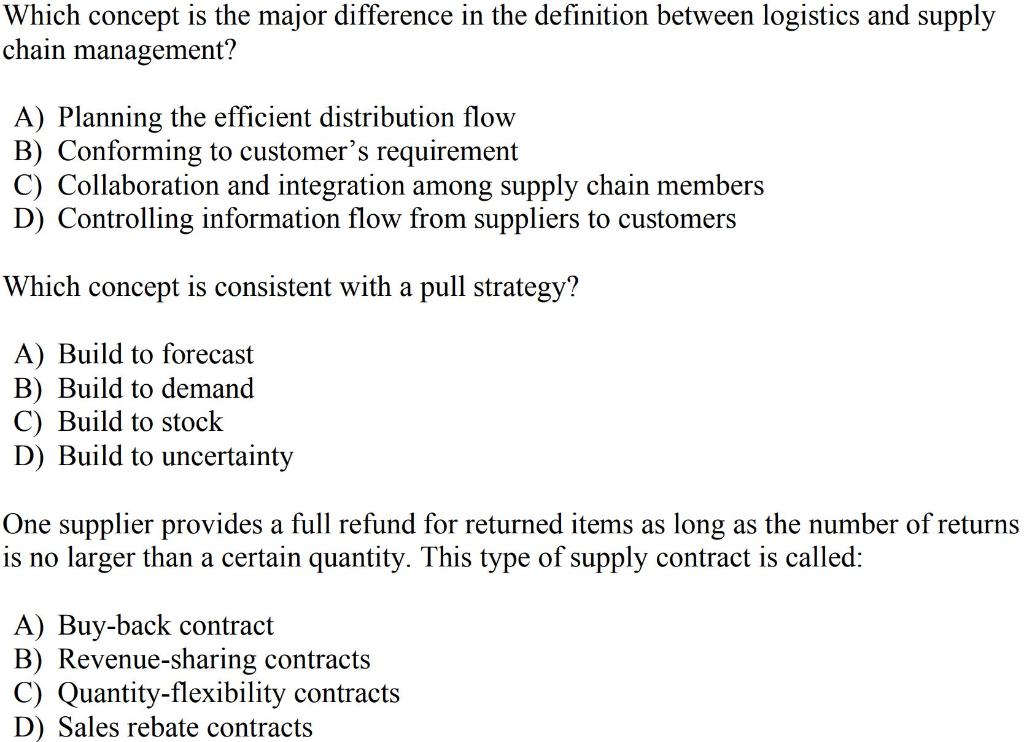 Which concept is the major difference in the