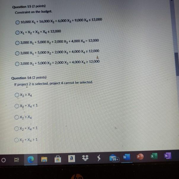 [Chapter 12] Integer Linear Optimization Models