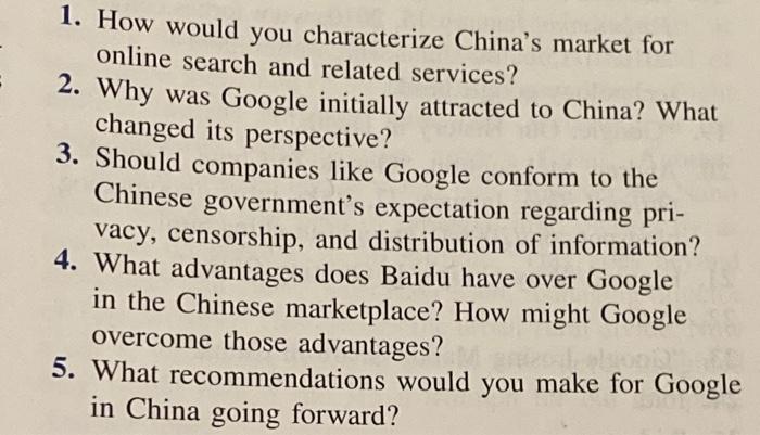 1 paragraph per question please - 1. How would