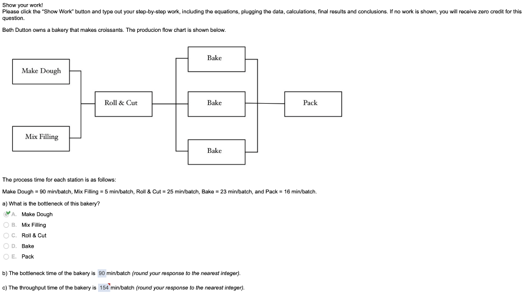 Show your work! Please click the "Show Work"