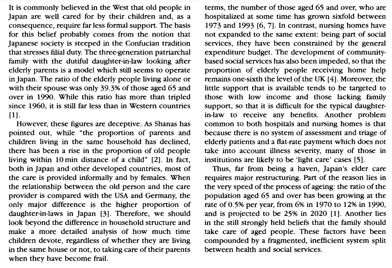 Growing Old Together in Japan : How does this