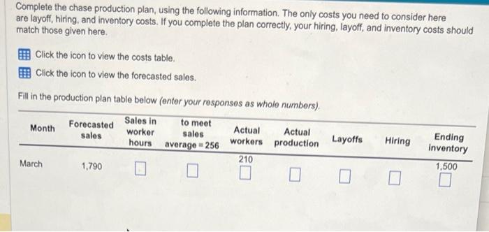 please do March through February Complete the