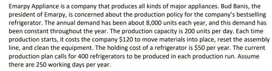 Emarpy Appliance is a company that produces all