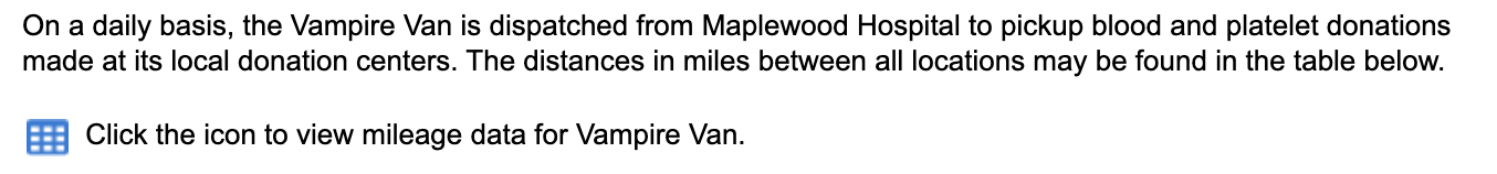 On a daily basis, the Vampire Van is dispatched