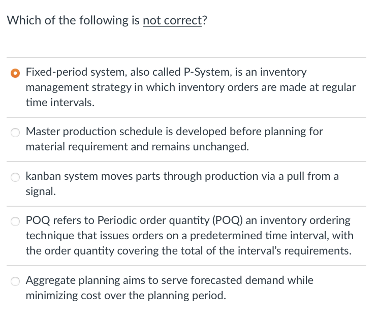 Which of the following is not correct?
