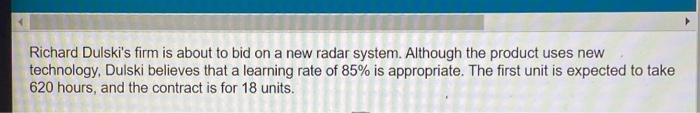 Richard Dulski's firm is about to bid on a new