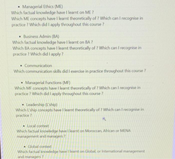 7 part answring the question as the leader of a