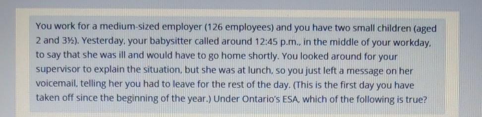 You work for a medium-sized employer (126