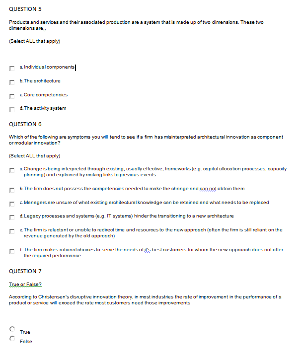 QUESTION 1 Strategic drift is best described aux