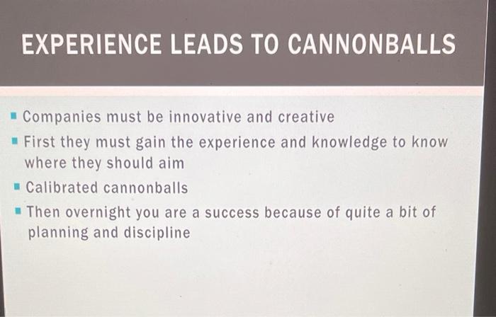 Q5 One of the strong lessons from Great by Choice