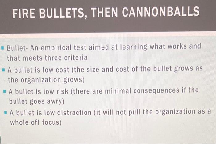 Q5 One of the strong lessons from Great by Choice