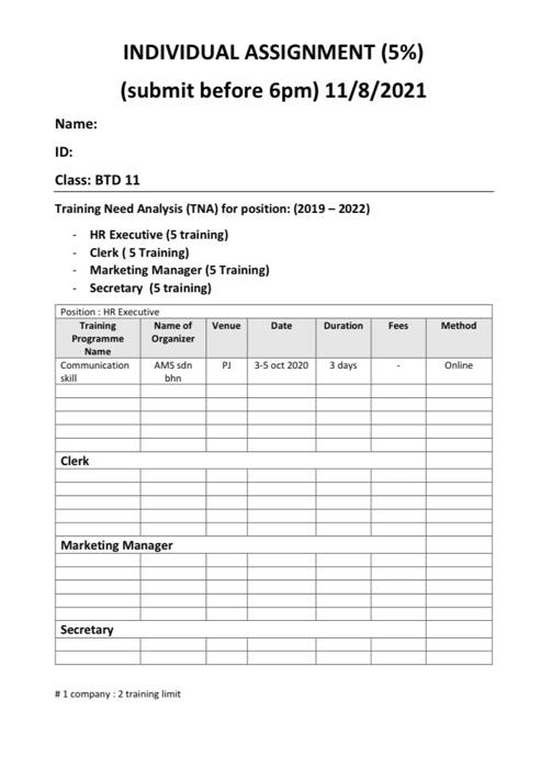human Resource management. pls help me with this
