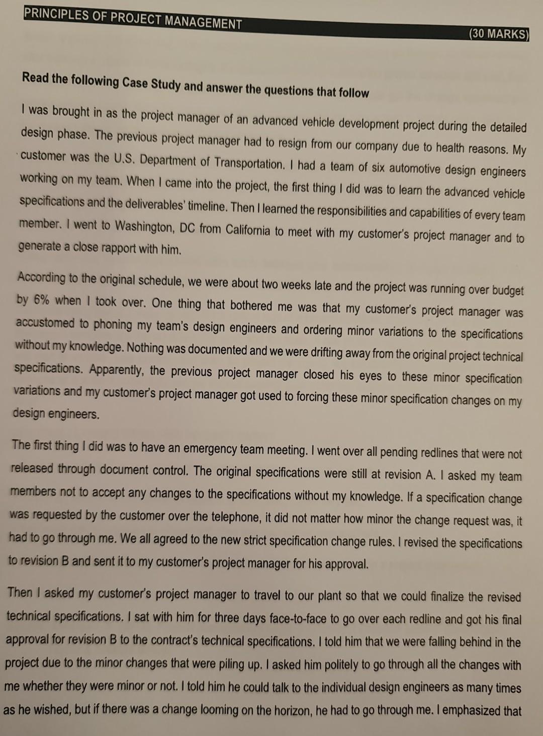 please note the allocation marks for each