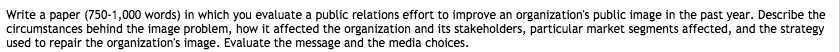 (Papa Johns Pizza) Write a paper (750-1,000