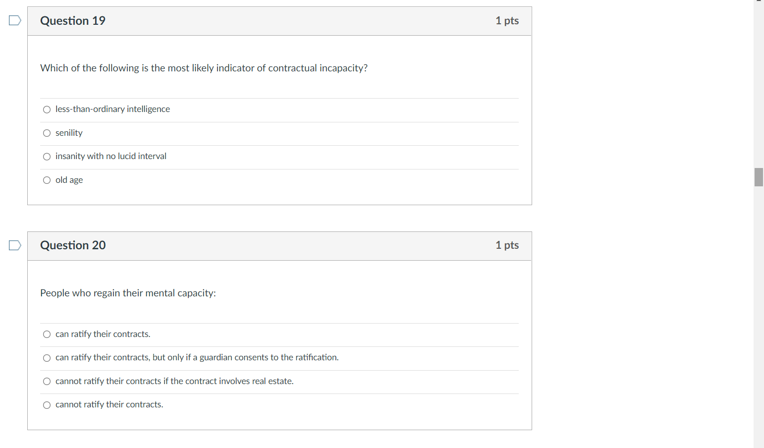 Which of the following is the most likely