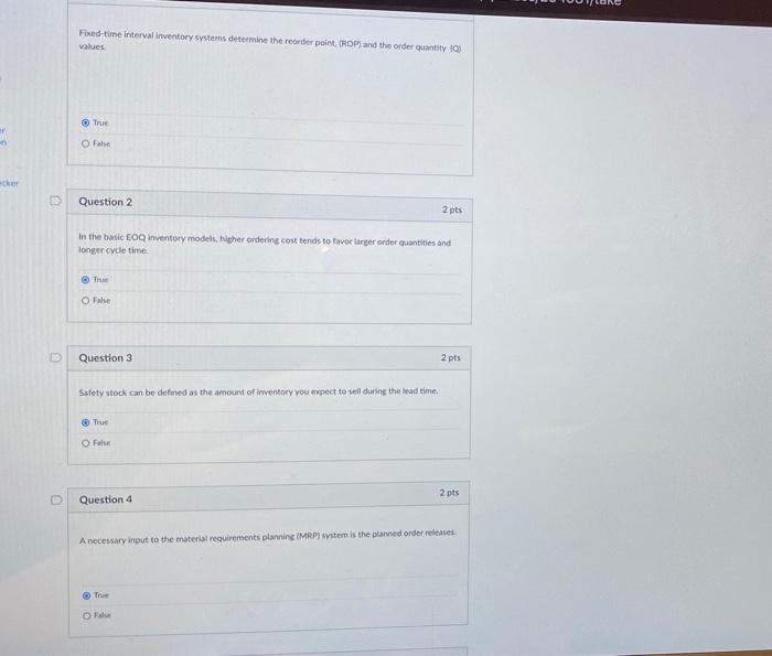 Fixed-time interval inventory systems determine