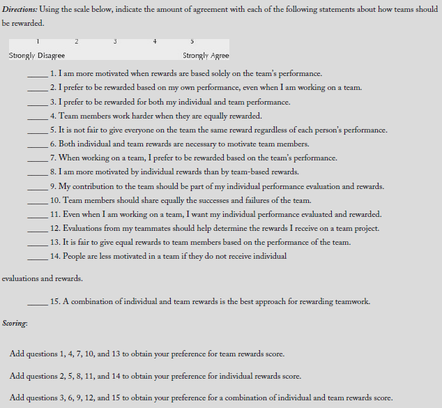 Complete the survey to answer the discussion